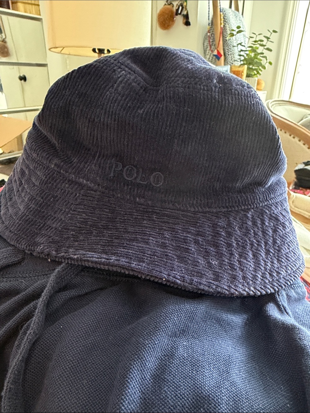Polo Ralph Lauren Navy Corduroy Bucket Hat